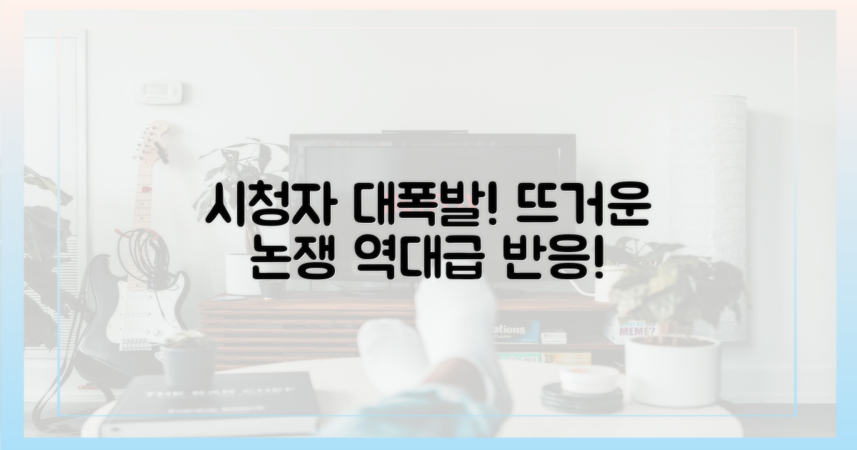 시청자 반응, 뜨거운 논쟁