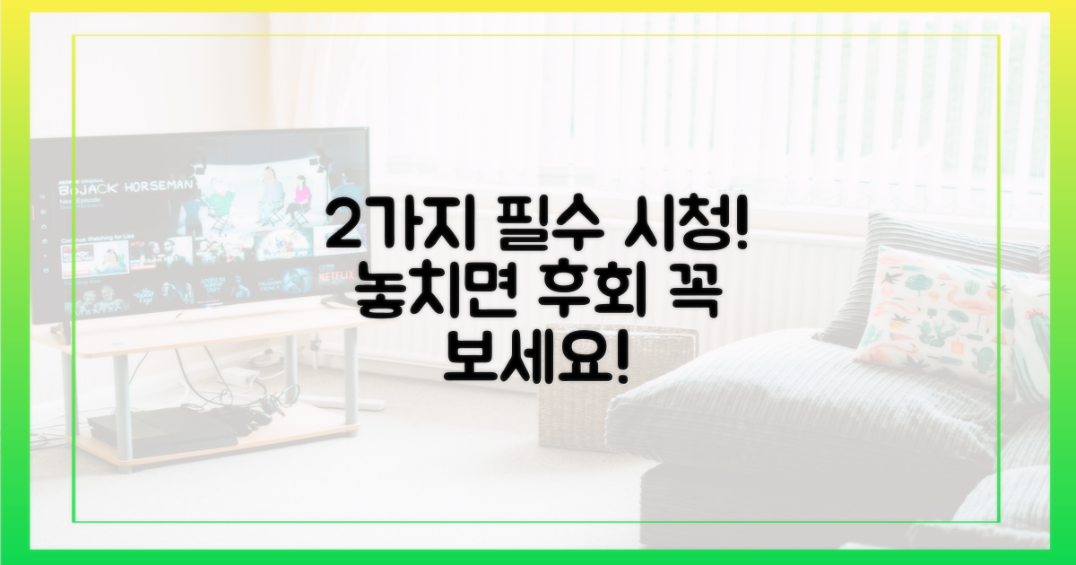 2가지 시청 필수 조건