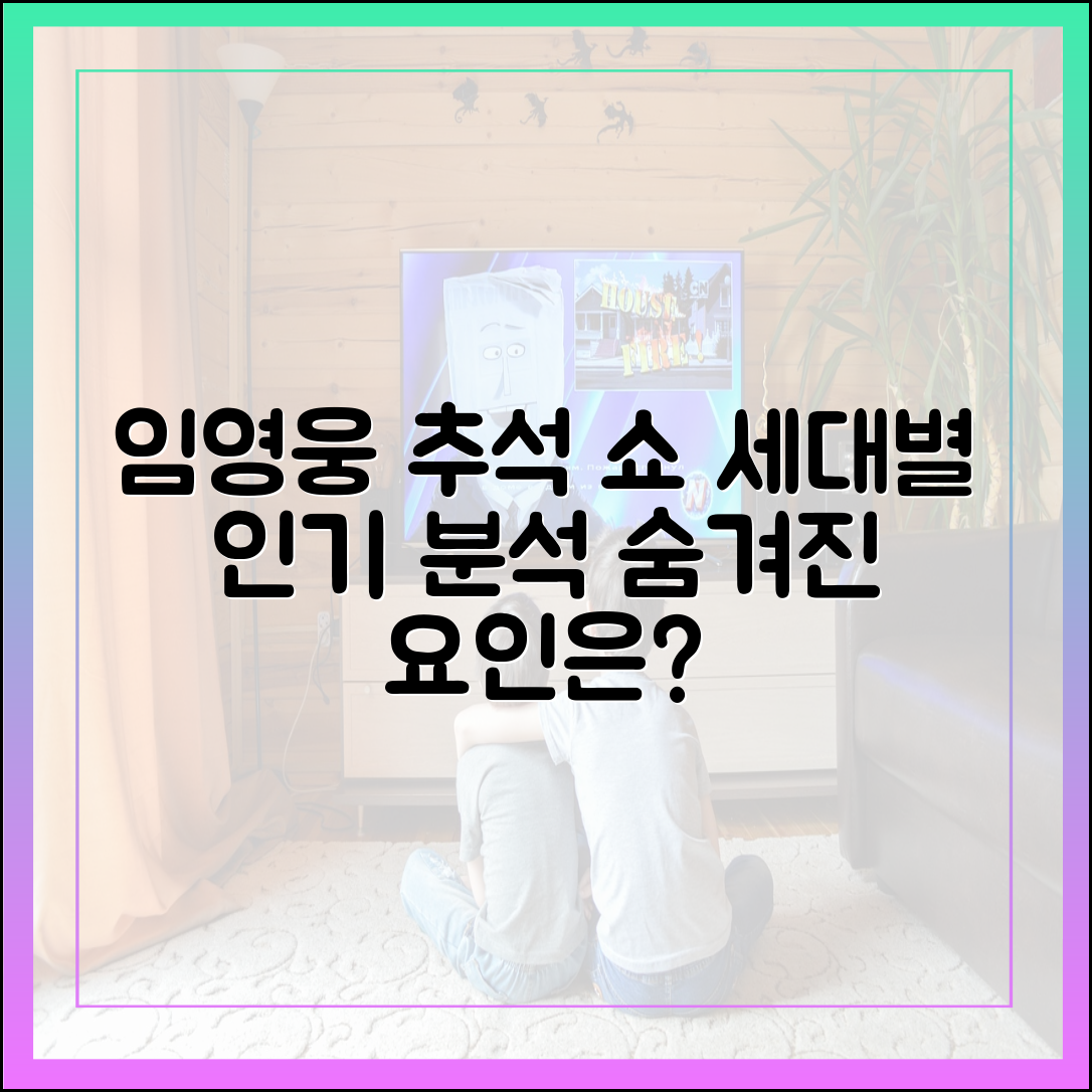 임영웅 추석 특집 방송, 세대별 시청률 및 인기 요인 분석