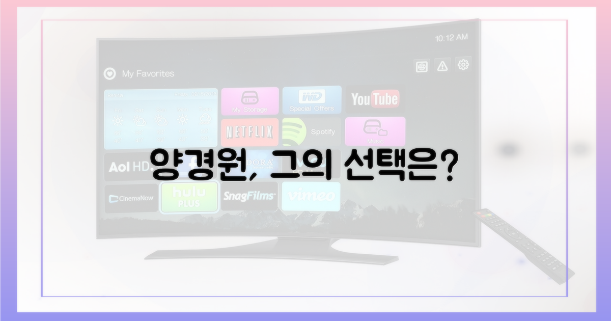 양경원의 선택은 무엇?