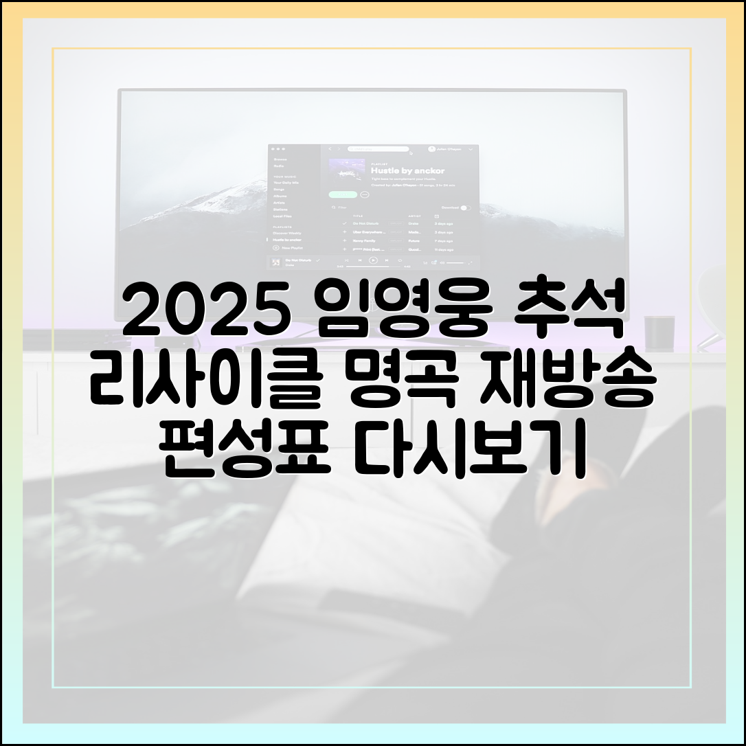 2025 임영웅 추석특집 '리사이클' 재방송 편성표 및 다시보기