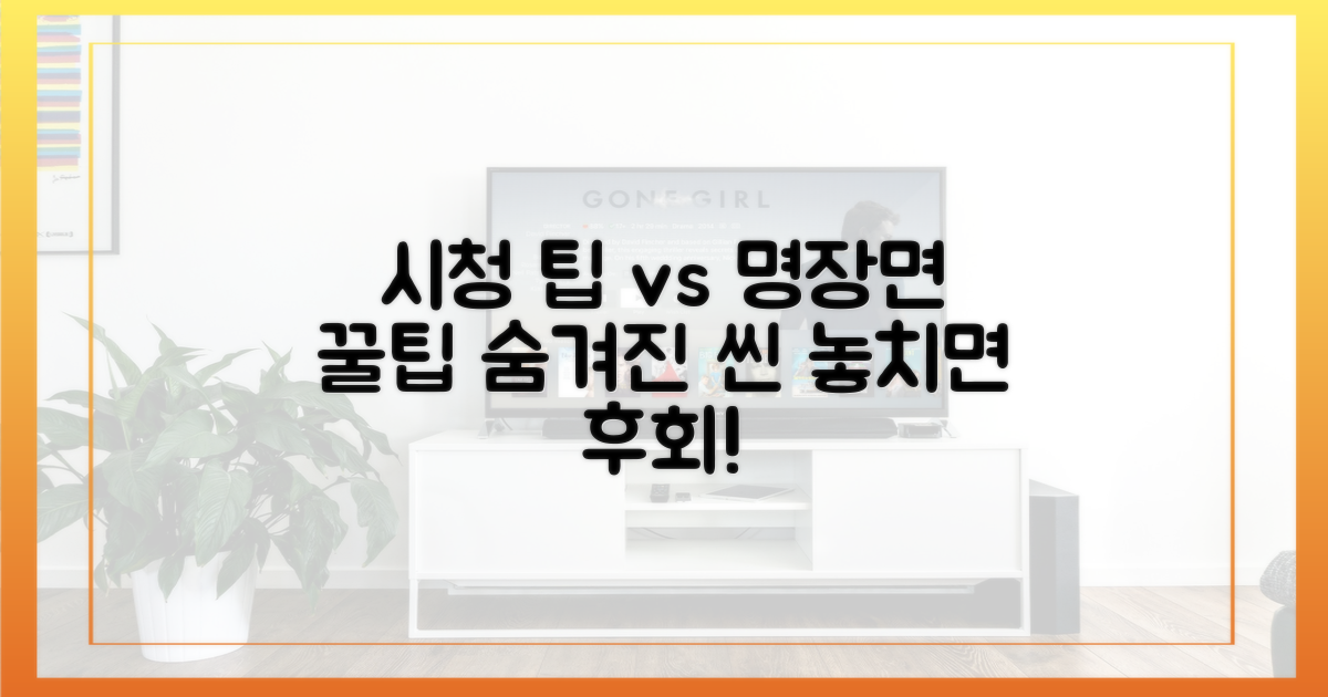 시청 팁 vs 숨겨진 명장면