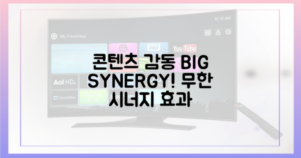 콘텐츠 vs 감동의 시너지