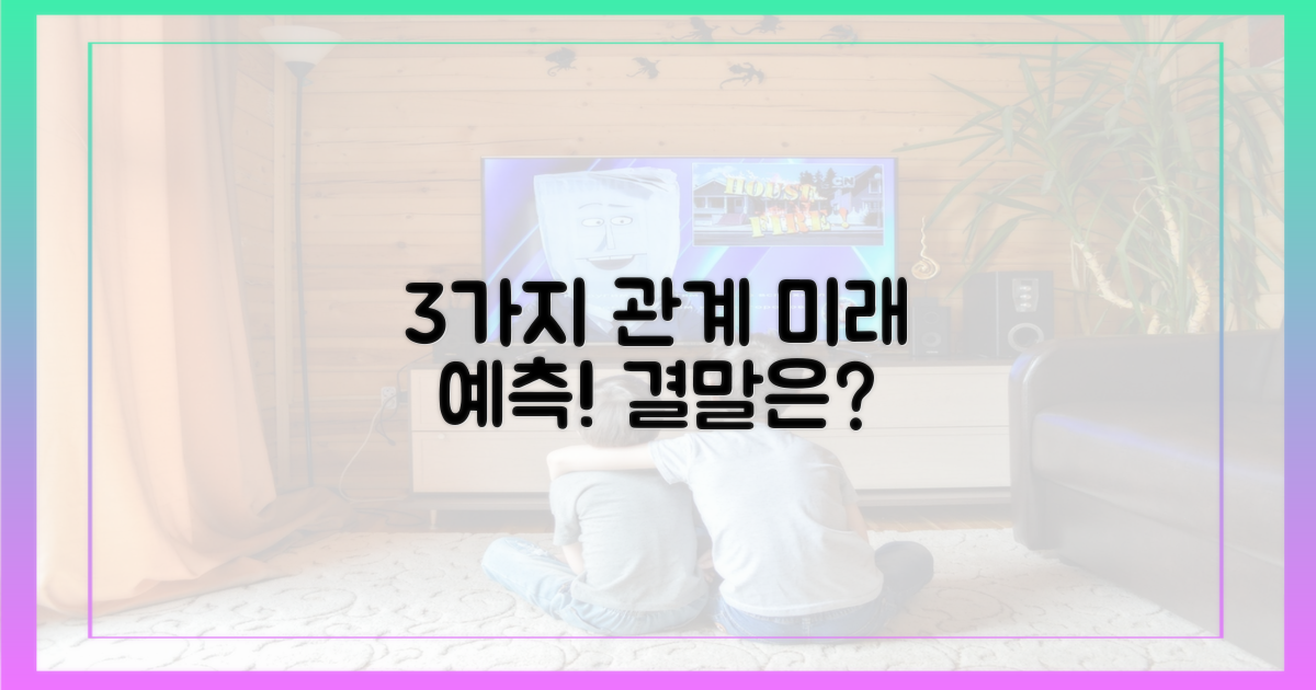 3가지 인물 관계: 결말 예측