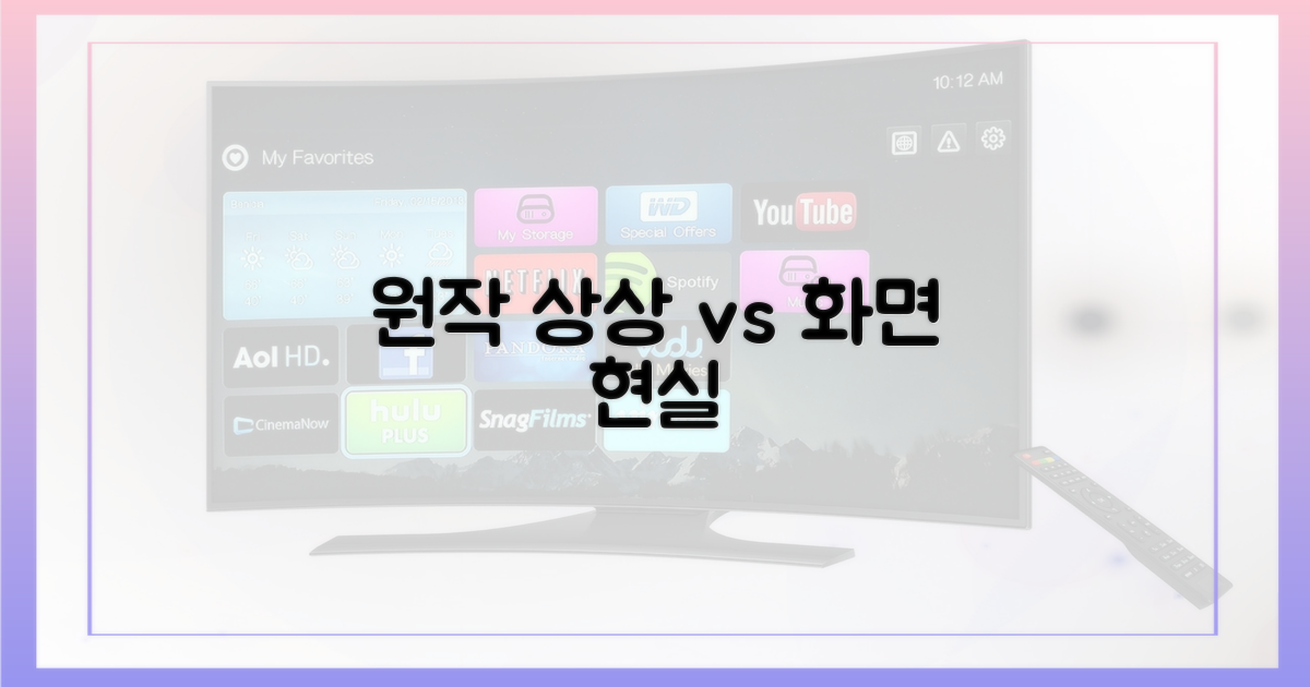 원작 속 상상 vs 화면 속 현실