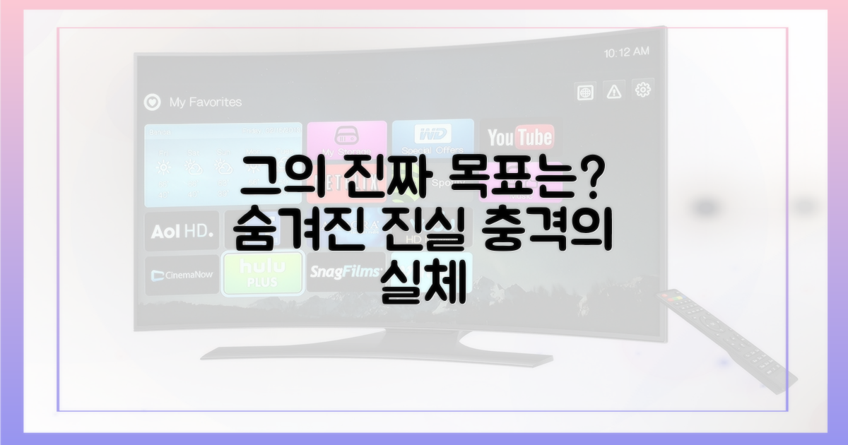 그의 진짜 목표는 무엇이었나?