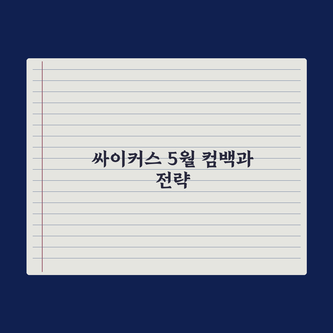 싸이커스, 5월 컴백 대전 출격
