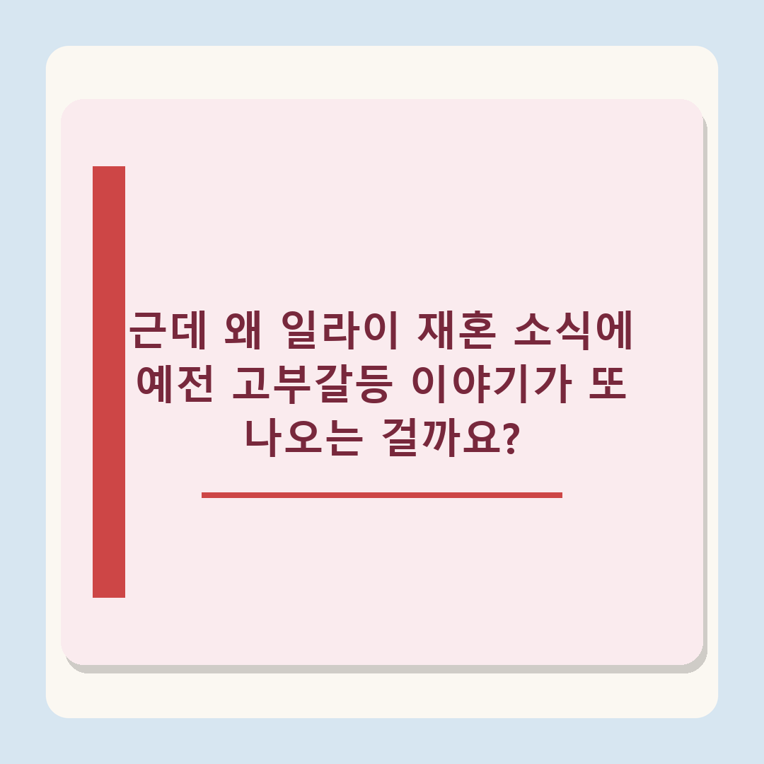 '유키스' 일라이 재혼, 전 부인 지연수 고부갈등 "나만 참으면 된다고" 재조명