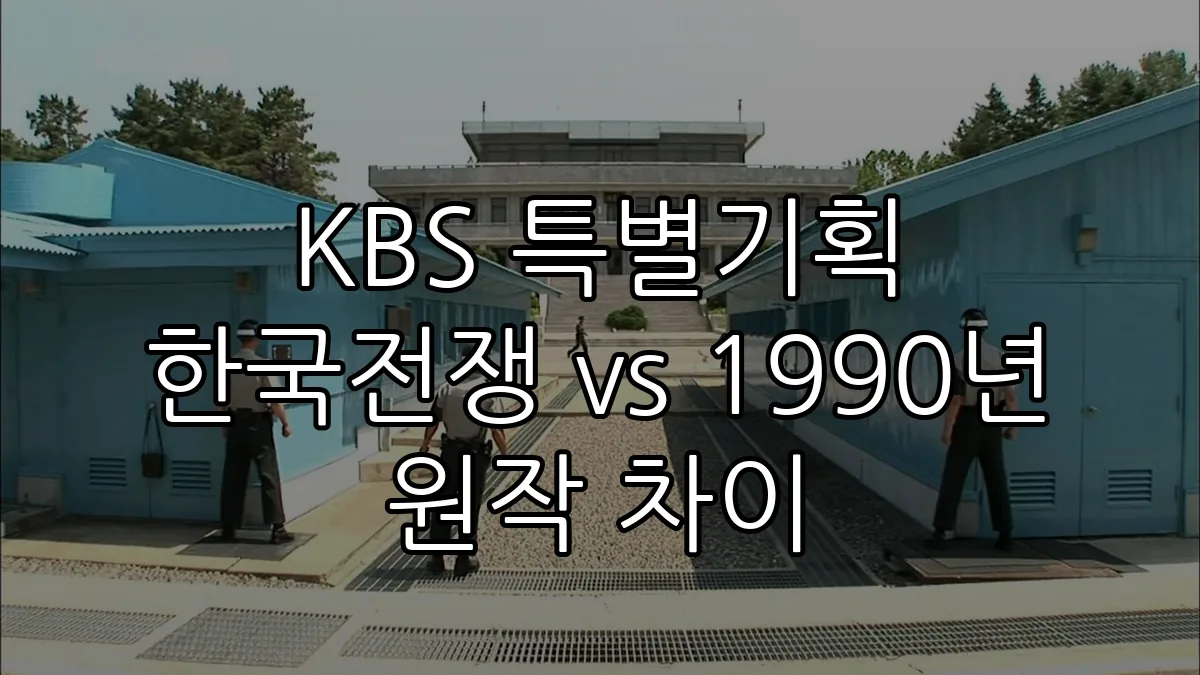 KBS 특별기획 한국전쟁 vs 1990년 원작 차이