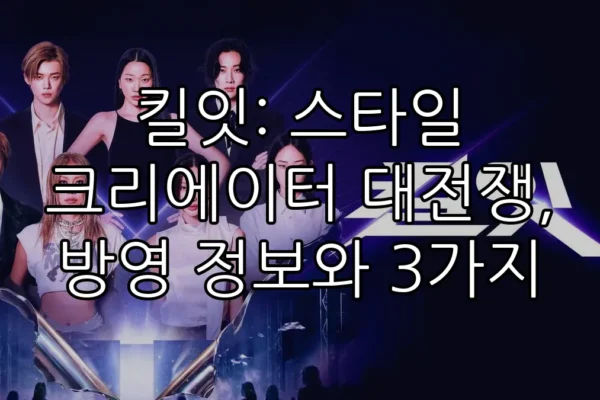 킬잇: 스타일 크리에이터 대전쟁, 방영 정보와 3가지