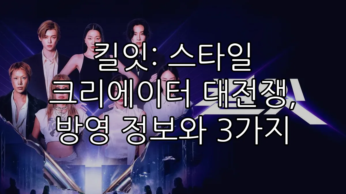 킬잇: 스타일 크리에이터 대전쟁, 방영 정보와 3가지