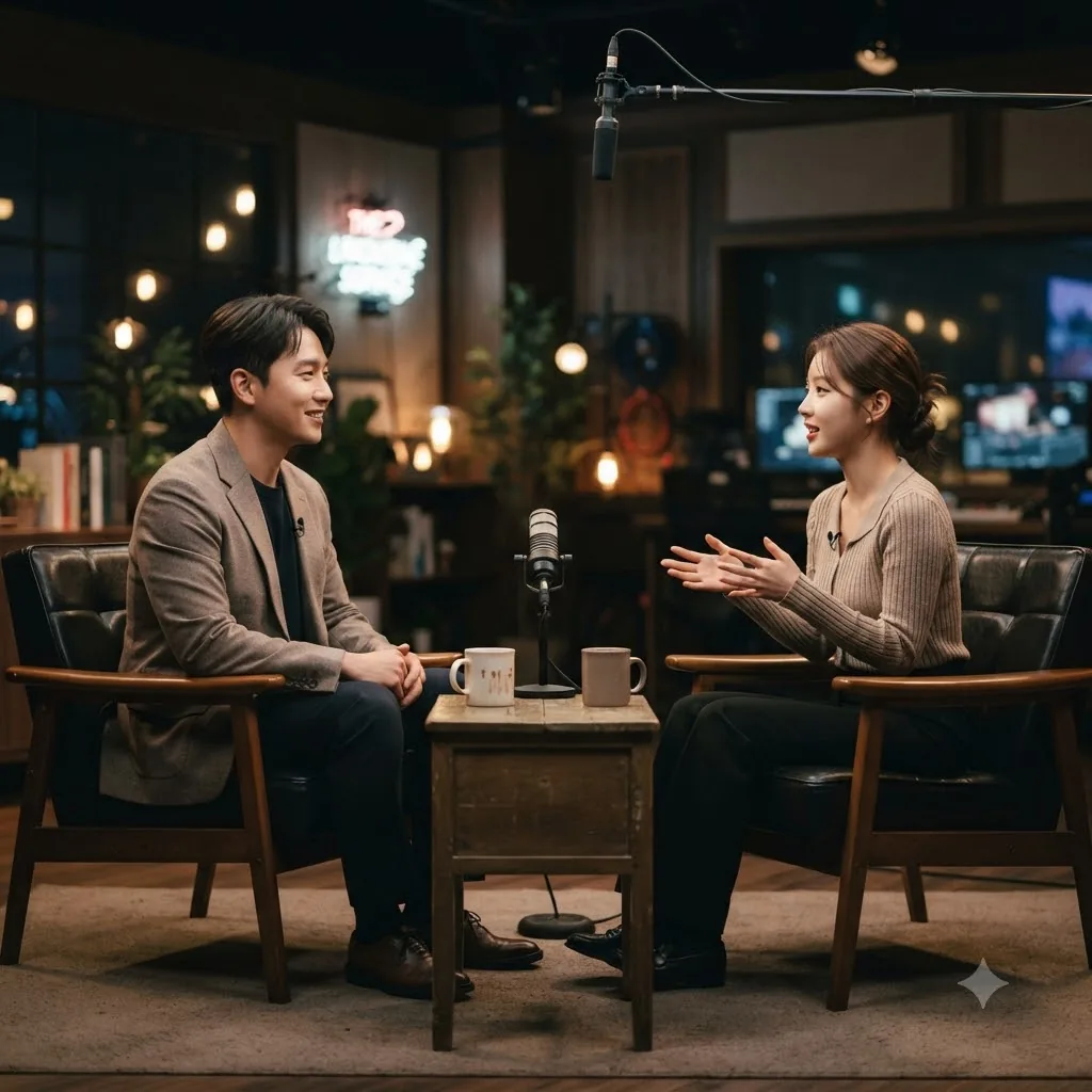 리무진서비스 유사 음악 토크쇼와의 형식 비교 (AI 생성)