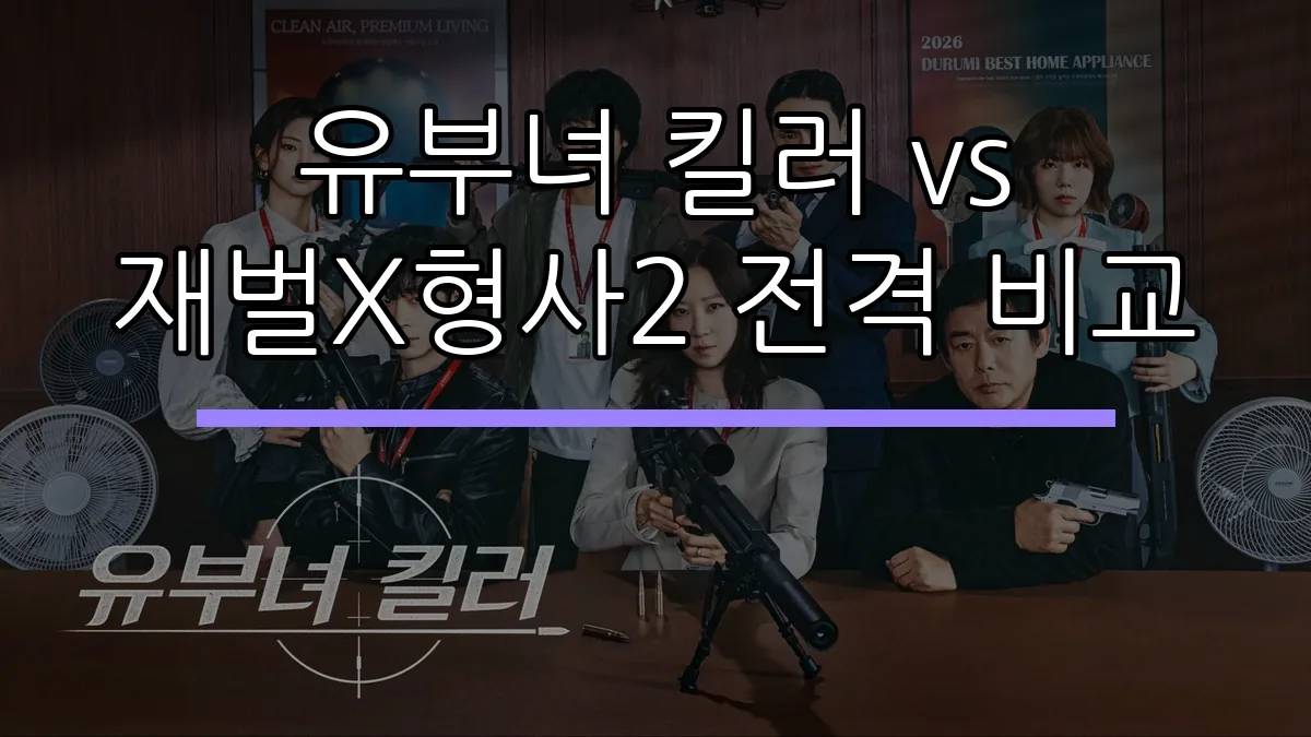 유부녀 킬러 vs 재벌X형사2 전격 비교