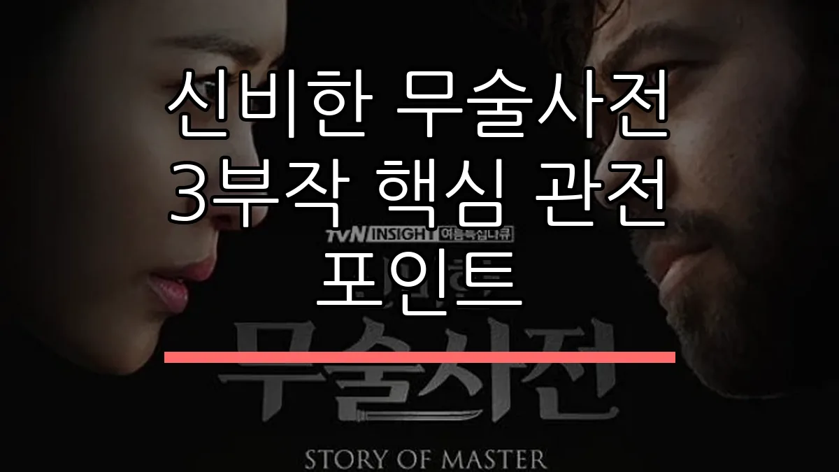신비한 무술사전 3부작 핵심 관전 포인트