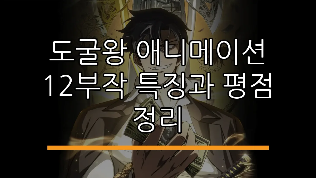 도굴왕 애니메이션 12부작 특징과 평점 정리