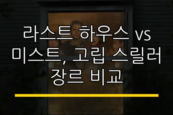라스트 하우스 vs 미스트, 고립 스릴러 장르 비교